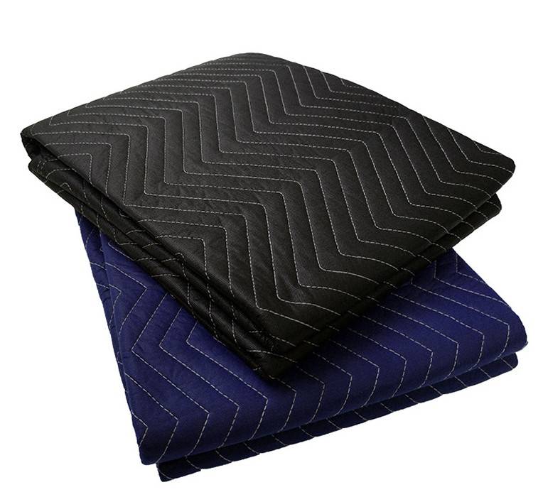 Wholesale Custom Woven Waterproof Polyester Furniture Protection Moving Blanket For Home