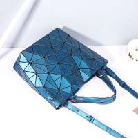 Fashion geometric folding colorful 2020 bags bucket handbags for women